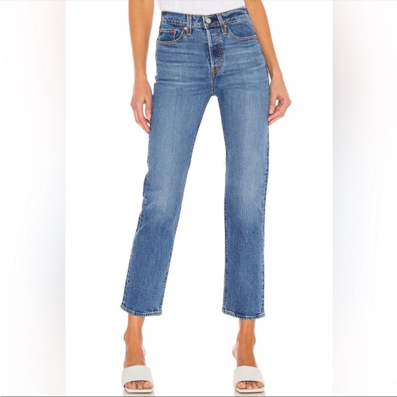 Levi's Denim - Levi's Wedgie Straight Jeans  Medium Wash LEVIS PREMIUM Big E - Size 26